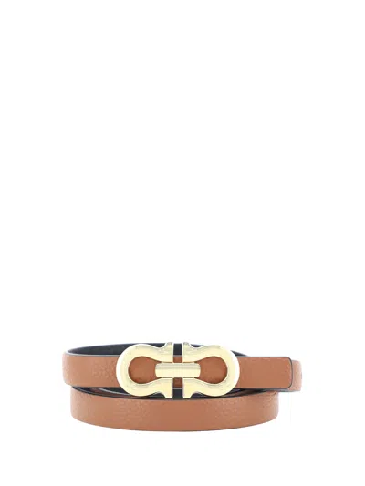 Ferragamo Women Belt In Brown