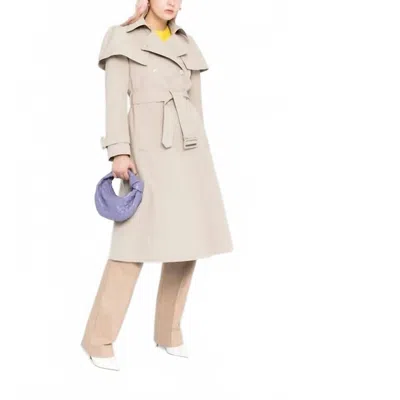 Ferragamo Women's Belted Coat In Beige In Neutral