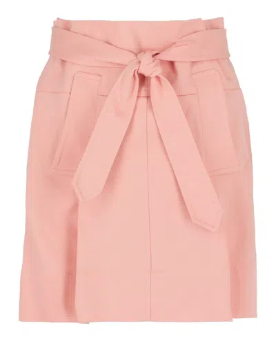 Ferragamo Women's Belted Mini Skirt In Pink