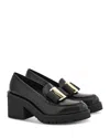 Ferragamo Women's Benildevit Brighton Loafer Pumps In Nero