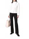 Ferragamo Biker Leather Jacket In White