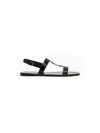 Ferragamo Capri Nappa Leather Flat Sandals With Vara Bow In Multicolor