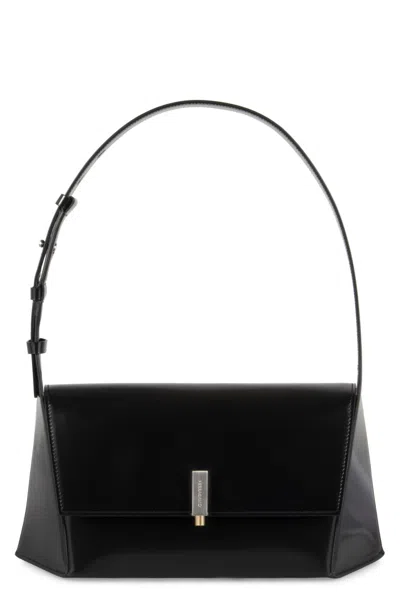 Ferragamo Women Black Geometric Large Shoulder Bag, Onesize Luxury Shoulder Bags For Women Darveys