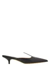 Ferragamo Dorye Leather Mule Pumps In Black