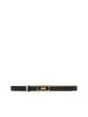 Ferragamo Women Black Reversible Gancini Belt In Multi