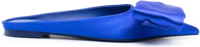 FERRAGAMO WOMEN'S BOW LEATHER SLIPPERS SANDAL
