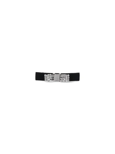 Ferragamo Women's Brass-trim Accessory In Black