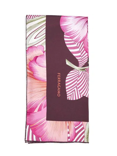 Ferragamo Women Brezza Print Silk Twill Scarf In Multi