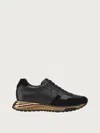 Ferragamo Brooklyn Low-top Leather Sneaker In Multi