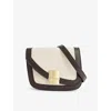 Ferragamo Stylish Shoulder Bag Adjustable Strap In Brown Cream