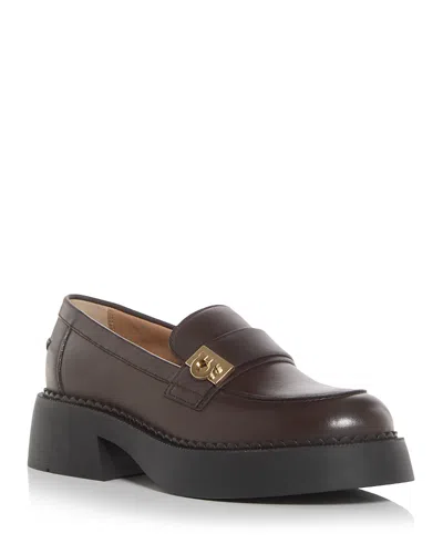 Ferragamo Women's Caminia Gancini Chunky Loafers