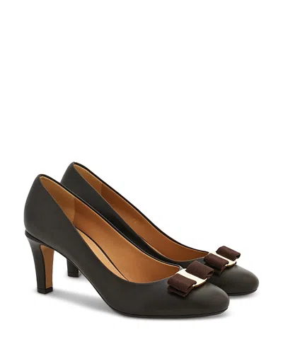 Ferragamo Women's Carla 70 Pumps In Brown