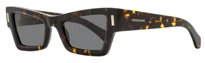 Ferragamo Women's Cat-eye Rivet Sunglasses Sf2006s 242 Tortoise 53mm In Blue