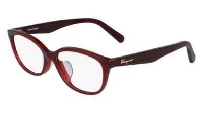 Ferragamo Salvatore  Ladies Red Cat Eye Eyeglass Frames Sf2857a 603 - 53