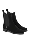 Ferragamo Briuli Suede Chelsea Boots In Black