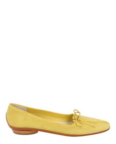 Ferragamo Women's Cherie Ballet Flats In Yellow