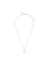 Ferragamo Women Collana Gancio Con Cristalli In Metallic