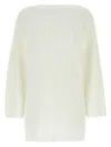 Ferragamo Cotton Oversize Sweater Ribbed Texture