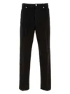 Ferragamo Black Cotton Pant In Brown