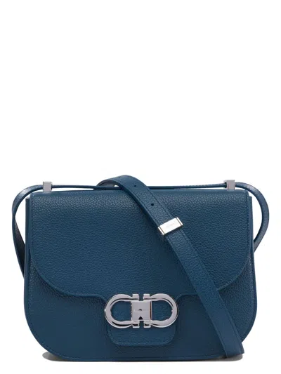 Ferragamo Women's Crossbody Bags In Blue