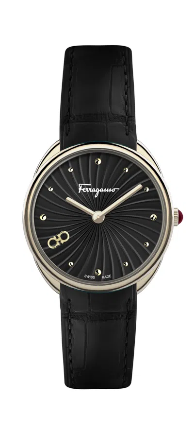 FERRAGAMO FERRAGAMO WOMEN'S CUIR 34MM QUARTZ WATCH