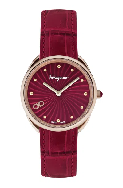 FERRAGAMO FERRAGAMO WOMEN'S CUIR 34MM QUARTZ WATCH