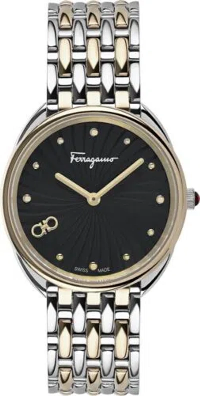 Pre-owned Ferragamo Women's Cuir 34mm Quartz Watch Sfyn00820