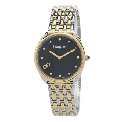 Ferragamo Women's Cuir Swiss Made Quartz Bracelet Watch In Gold