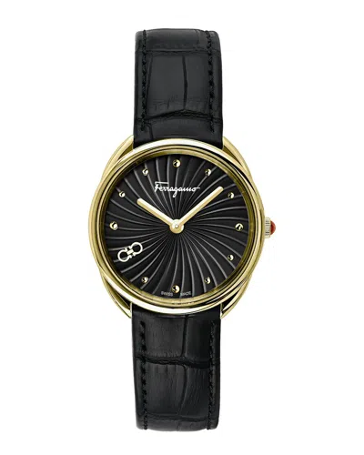 Ferragamo Women's Cuir Watch In Gold