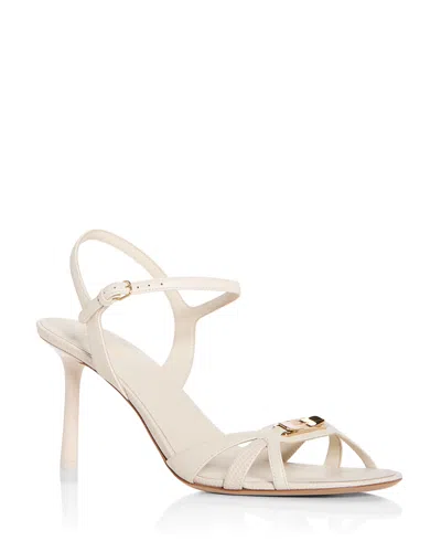 Ferragamo Women's Dasy 70 Strappy Sandals In Mascarpone