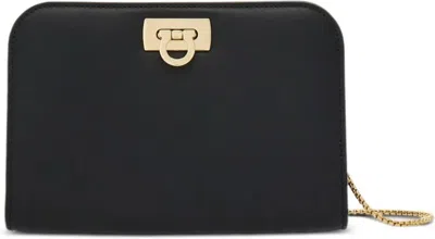 Ferragamo Diana Mini Clutch In Black