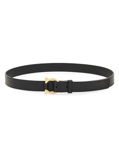 Ferragamo Women's Donna Leather Belt In Neutral