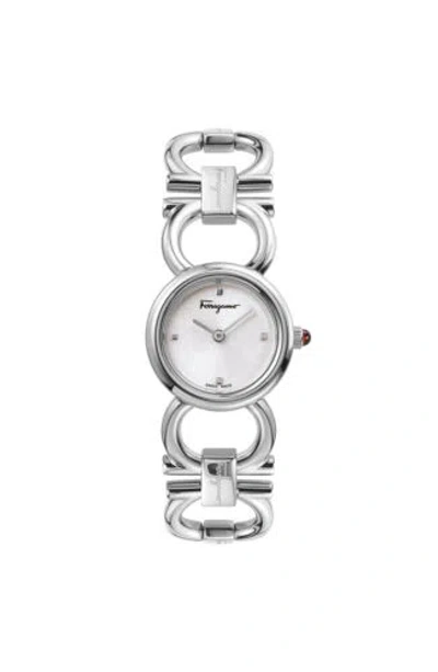 Pre-owned Ferragamo Women's Double Gancini 22mm Quartz Watch Sfyd00121