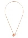 Ferragamo Women's Double Gancini Pendant Necklace In Metallic