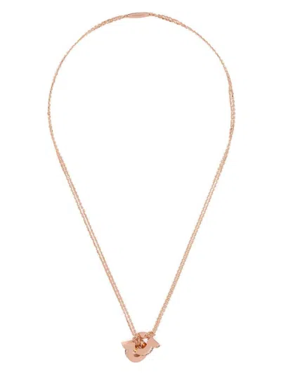 FERRAGAMO WOMEN'S DOUBLE GANCINI PENDANT NECKLACE