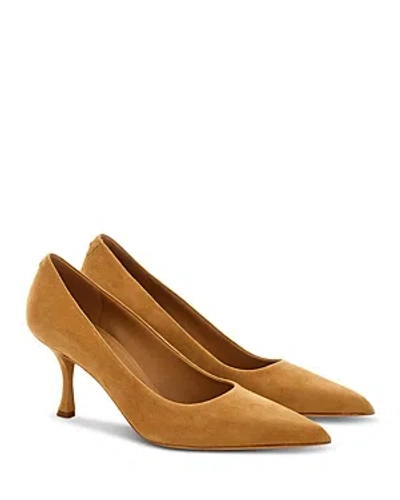 Ferragamo Women's Elydea 70 Pointed Toe Pumps In Brown