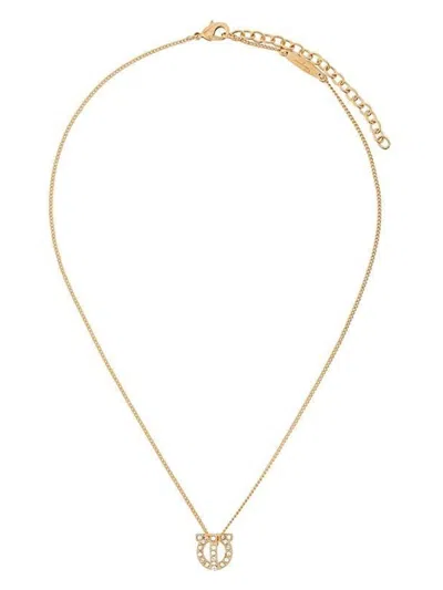 FERRAGAMO WOMEN'S EMBELLISHED GANCINI CHAINLINKED NECKLACE