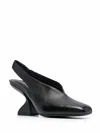 Ferragamo Women's F-heel Slingback Pumps In Black In Black