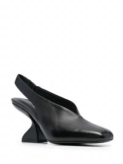 Ferragamo Women's F-heel Slingback Pumps In Black