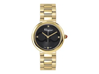 Pre-owned Ferragamo Women's  Chic Sfmf00521 Watch In Stainless Steel In Silver