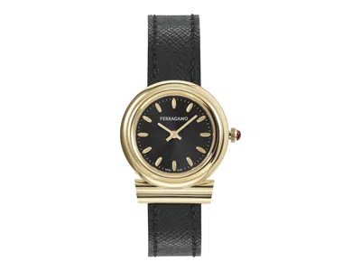 Pre-owned Ferragamo Women's  Gancini Sfmv01023 Watch In Stainless Steel In Silver