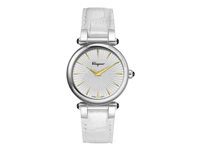 Pre-owned Ferragamo Women's  Idillio Strap Sfyp00822 Watch In Stainless Steel