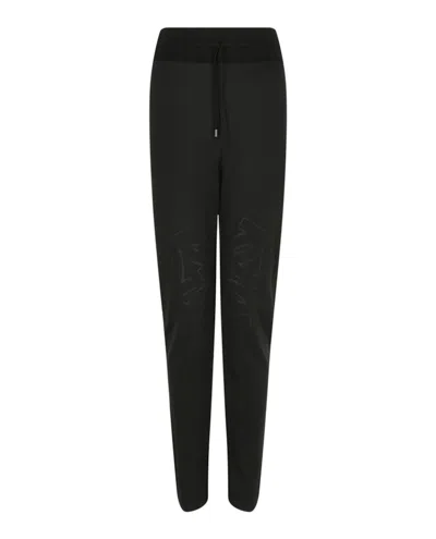Pre-owned Ferragamo Women's  Lightweight Knit Sweatpants In Black