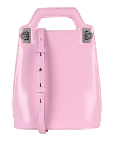 Pre-owned Ferragamo Women's  Mini Wanda Top Handle In Pink