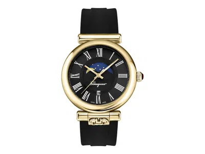 Pre-owned Ferragamo Women's  Ora Moonphase Sfuw00222 Watch In Stainless Steel In Silver