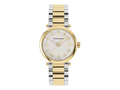 Pre-owned Ferragamo Women's  Softy Bracelet Sfse00324 Watch In Stainless Steel In Silver