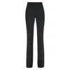 Ferragamo Women's Flared Trouser Pants In Black In Black