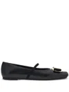 Ferragamo New Vara Bow-embellished Ballet Flats In Black