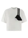 Ferragamo T-shirt With Floral Detail And Tassels In White