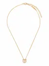 Ferragamo Gancini Crystal- Embellished Necklace In Silver